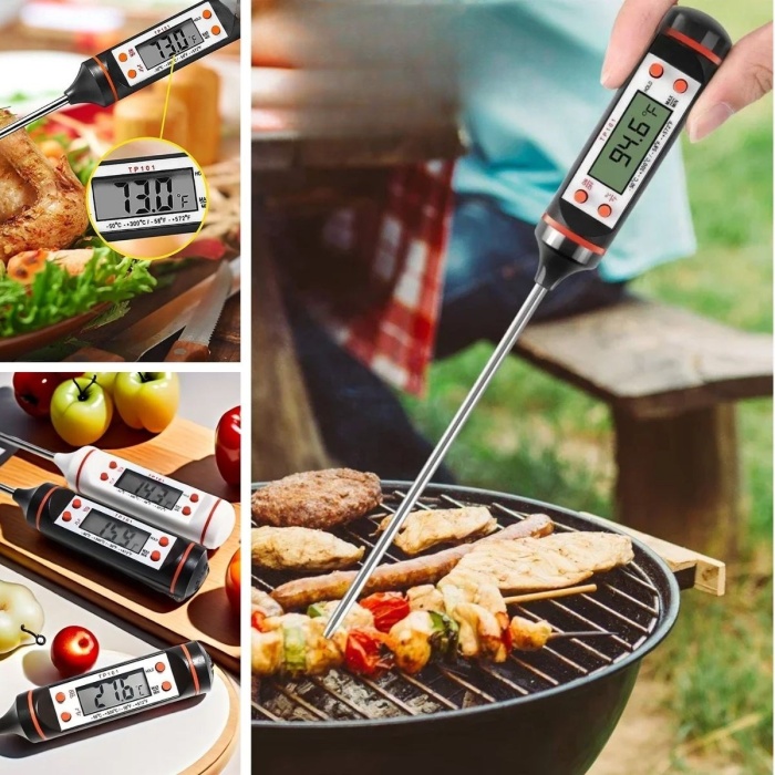 ® Dijital Gıda Termometresi Süt,Et,Yoğurt Mayalama,Mama Derecesi Ölçer Gıda Termometresi