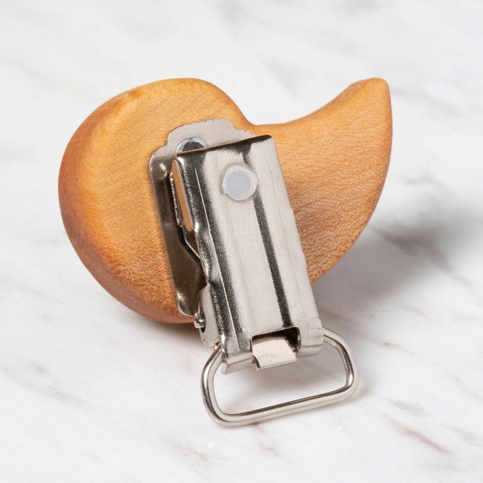 ® Hobi Baby Salyangoz Figürlü Organik Ahşap Emzik Kl