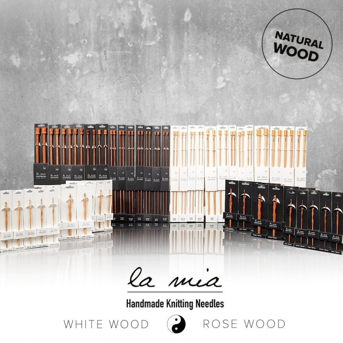® La Mia Whitewood 2.5 mm 36 cm Ahşap Örgü Şişi