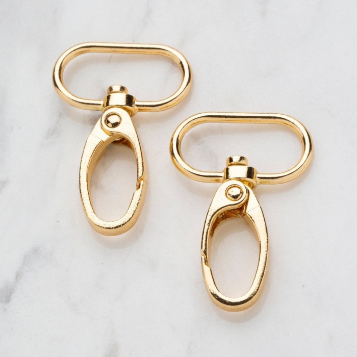 ® Loren 3 cm 2 li Altın Rengi Makrome Anahtarlık Kan