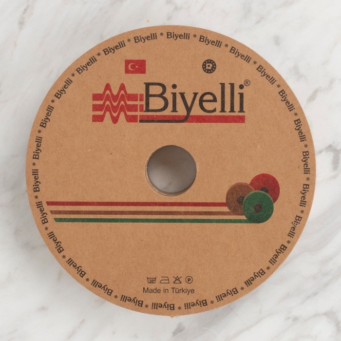 Biyomak® Loren Pamuk Siyah Katlı Biye - 12