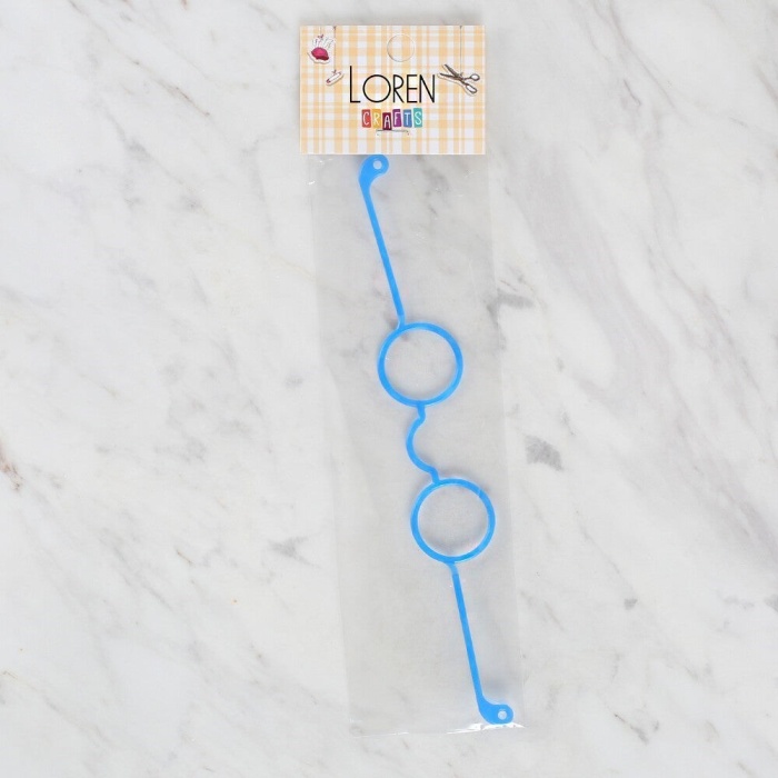 ® Loren Plastik Amigurumi Gözlük Koyu Mavi