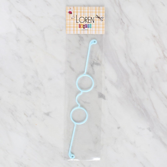 ® Loren Plastik Amigurumi Gözlük Mavi