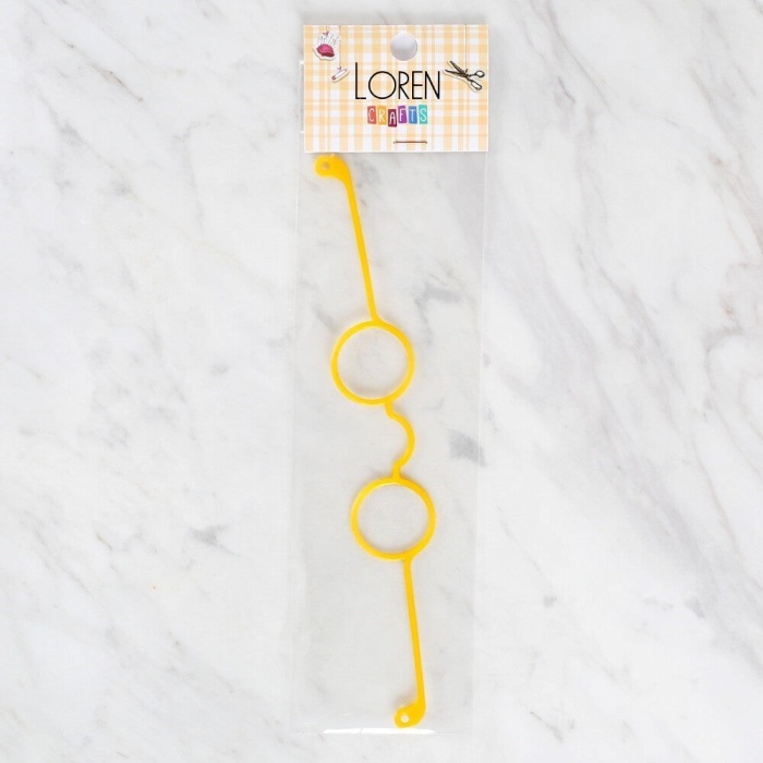 ® Loren Plastik Amigurumi Gözlük Sarı
