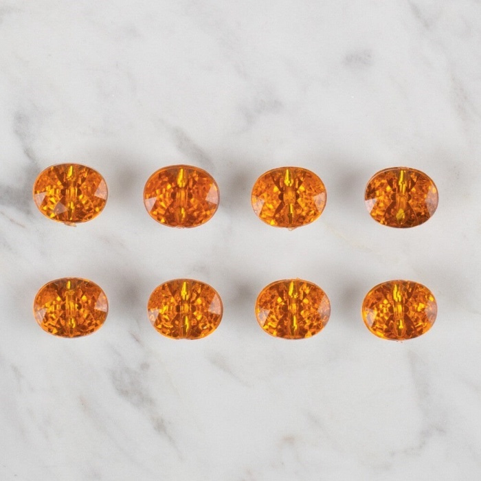 ® Loren Crafts turuncu 8 li düğme - 241