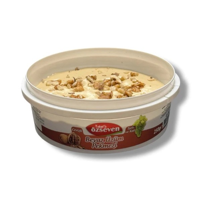 Biyomak® Özseven Beyaz Üzüm Pekmezi 250gr(cevizli)