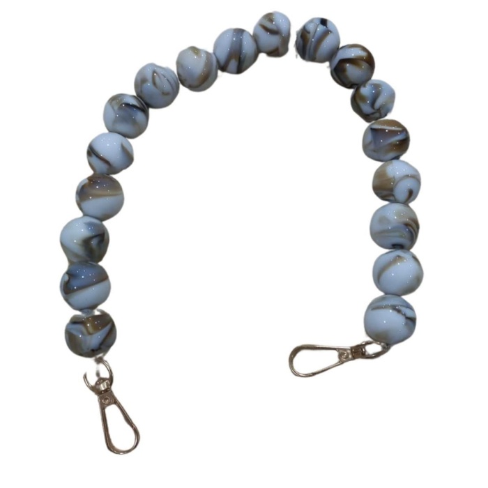 Biyomak® Çanta Askısı 40 cm Akrilik Yuvarlak Beyaz