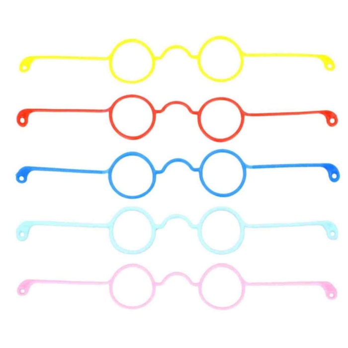 ® Amigurumi Gözlük 5 Adet Renkli