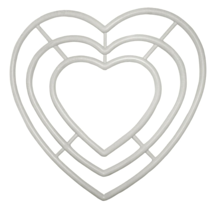 ® Kalp Makrome Halkası 3lü 20 cm