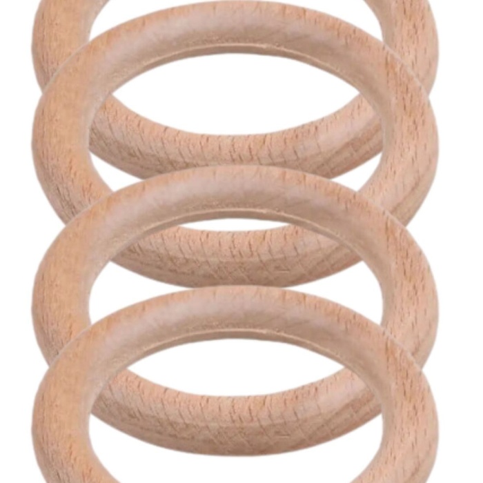 ® Makrome Tahta Halka 6 cm