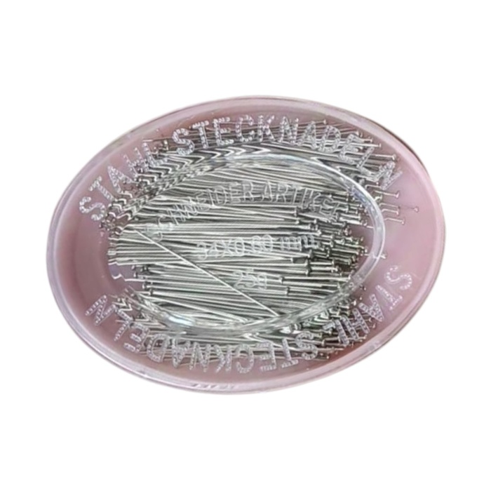 ® Çelik İğne Pembe Oval Kutuda 25 Gr