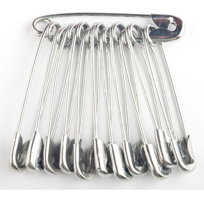 ® Çengelli İğne 3 cm Gümüş Renk 50 Adet