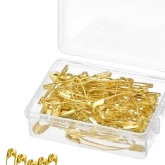 ® Çengelli İğne 50li Altın Kutuda 3cm