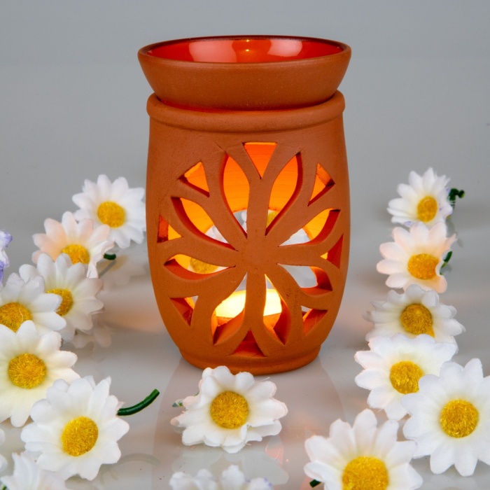 ® Yeni Ürün Lotus Çiçeği  El Yapımı Çömlek Buhurdanlık Tütsülük