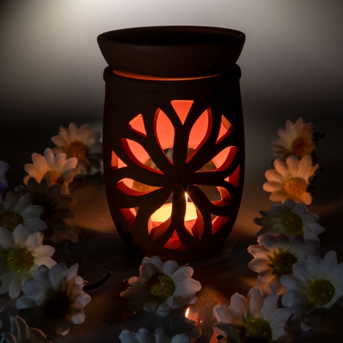 ® Yeni Ürün Lotus Çiçeği  El Yapımı Çömlek Buhurdanlık Tütsülük