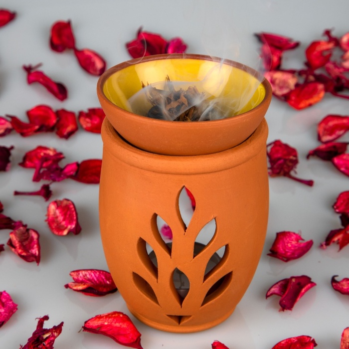 ® Yeni Ürün Yaşam Çiçeği El Yapımı Çömlek Buhurdanlık Tütsülük