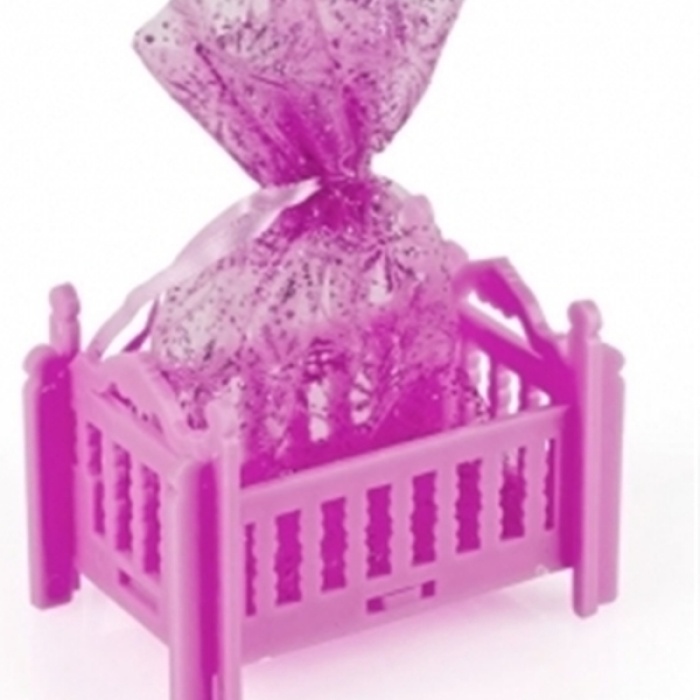 ® Bebek Mevlüt Şekeri 12 Adet Birden - Pembe Beşik