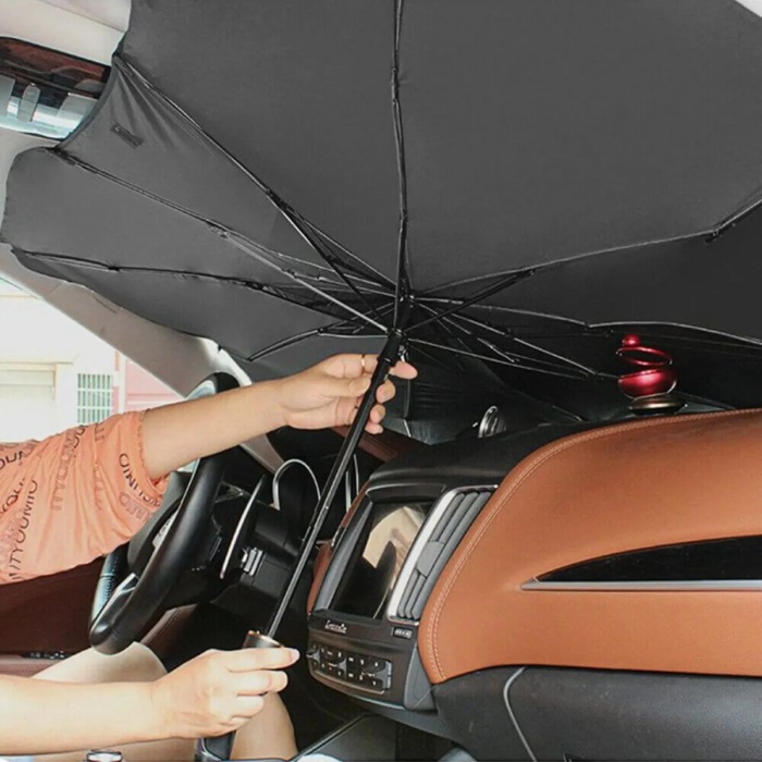 ® Araç Şemsiyesi Bütün Araçlara Uyumlu Katlanabilir Şemsiye Güneşlik