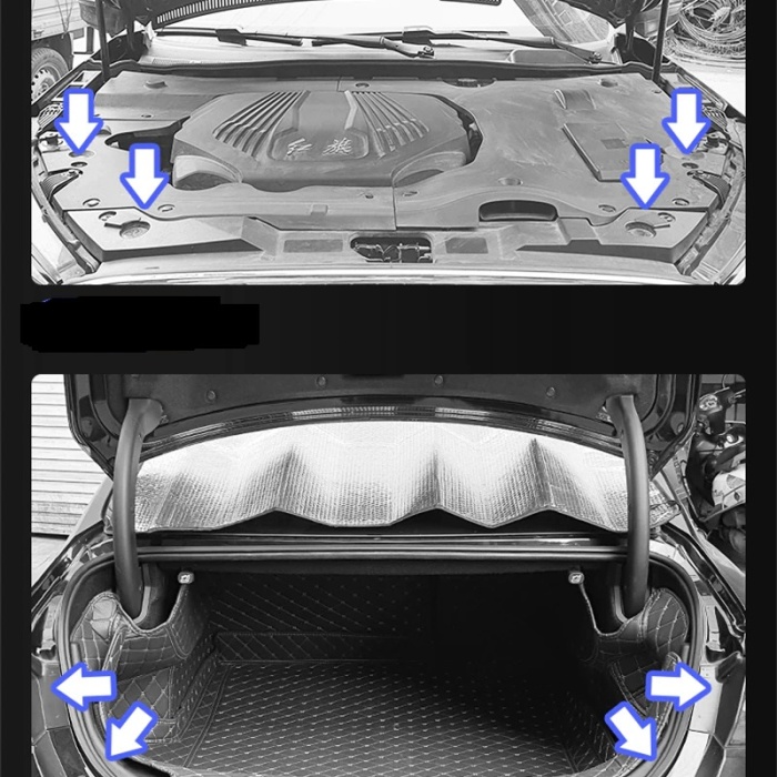 ® Oto Koruyucu 10 lu Ped - Araç Kapı - Bagaj - Kaput Şok Darbe ve Ses Emici Contalar