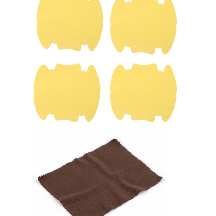 ® 5li Set Araba Kapı Kolu Koruyucu Çizilme Önleyici Şeffaf Sticker Film Koruma Seti