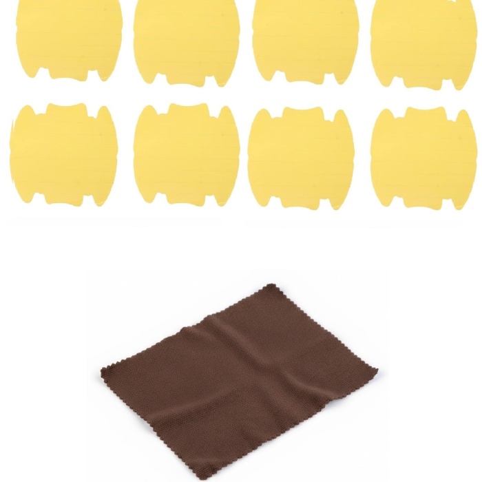 ® 9lu Set Araba Kapı Kolu Koruyucu Çizilme Önleyici Şeffaf Sticker Film Koruma Seti