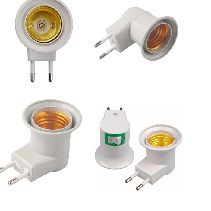 ® Duylu Fiş E27 Duylu Ampul Takılan Fiş Priz Anahtarlı Duy Priz