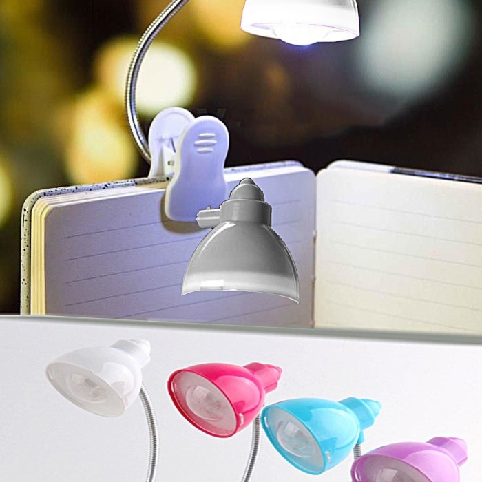 Biyomak® Masaüstü Klipsli Bükülebilir Kitap Okuma Led Işık