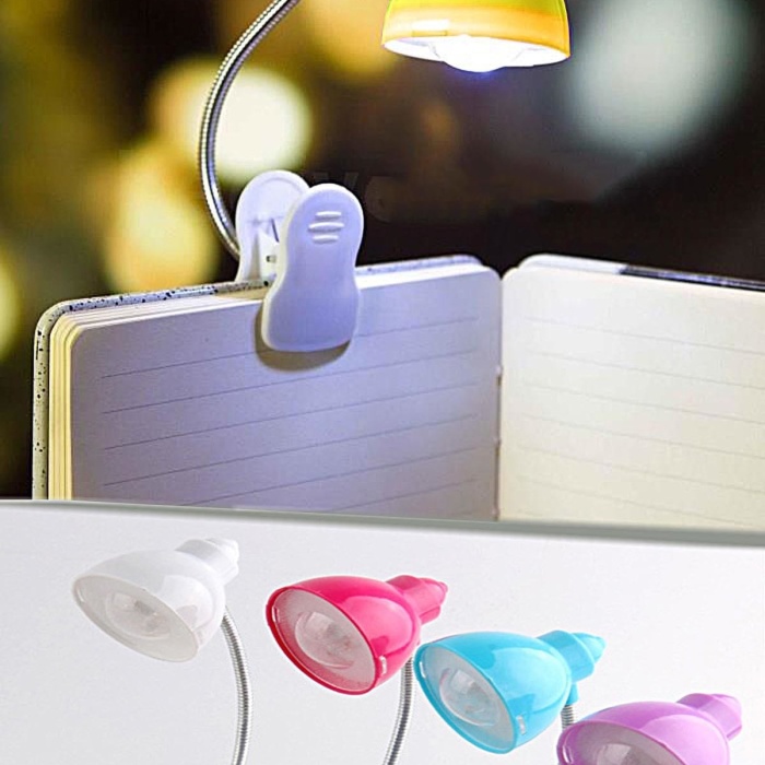 Biyomak® Masaüstü Klipsli Bükülebilir Kitap Okuma Led Işık