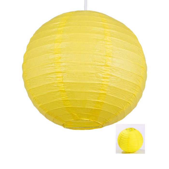 ® Dekoratif Çin Feneri – Kağıt Lamba - Sarı