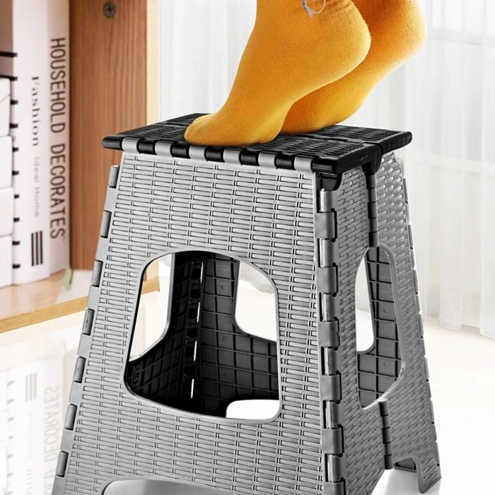 ® Yeni Ürün 28 Cm Dayanıklı Katlanabilir Tabure - Kamp Piknik  Metrobüs Otobüs Balıkçı Tabure