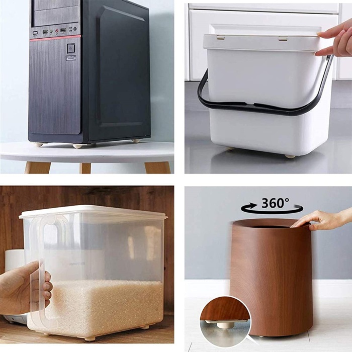 ® Yeni Ürün Yapışkanlı Eşya Kaydırma Bilyeleri - Kolay Taşıma Aparatı 8 Adet