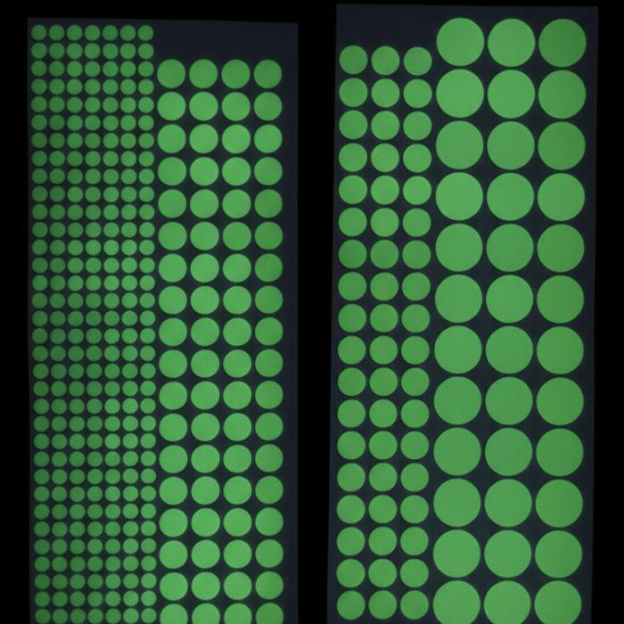 Biyomak® Fosforlu Etiket Karanlıkta Işık Veren Yıldız Tozu Etiketleri
