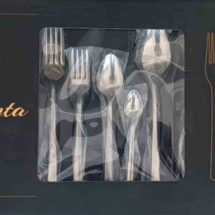 ® Pırlanta 30 Parça 6 Kişilik Çatal Kaşık Takımı 30 Parça Kutulu Hediyelik Çeyizlik Takım