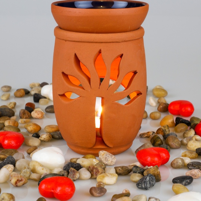 ® Yeni Ürün Hayat Ağacı El Yapımı Çömlek Buhurdanlık Tütsülük