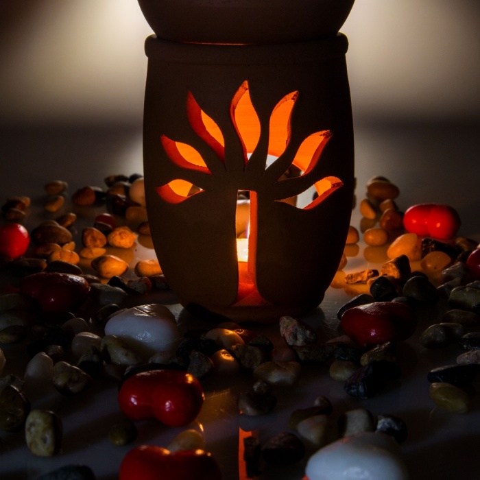 ® Yeni Ürün Hayat Ağacı El Yapımı Çömlek Buhurdanlık Tütsülük