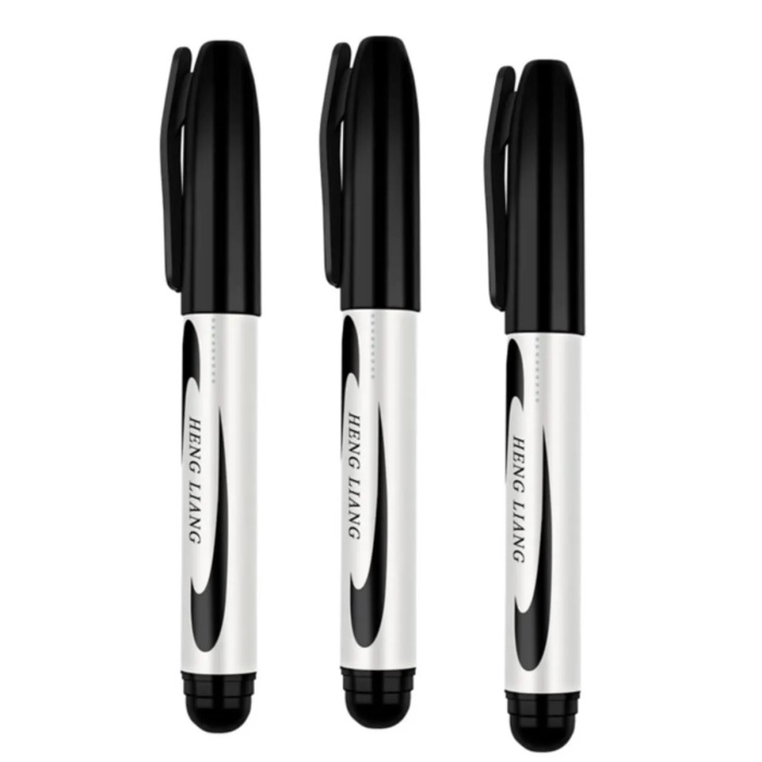 ® 3 Adet Siyah Koli Kalemi - Çuval- Tahta Kalemi