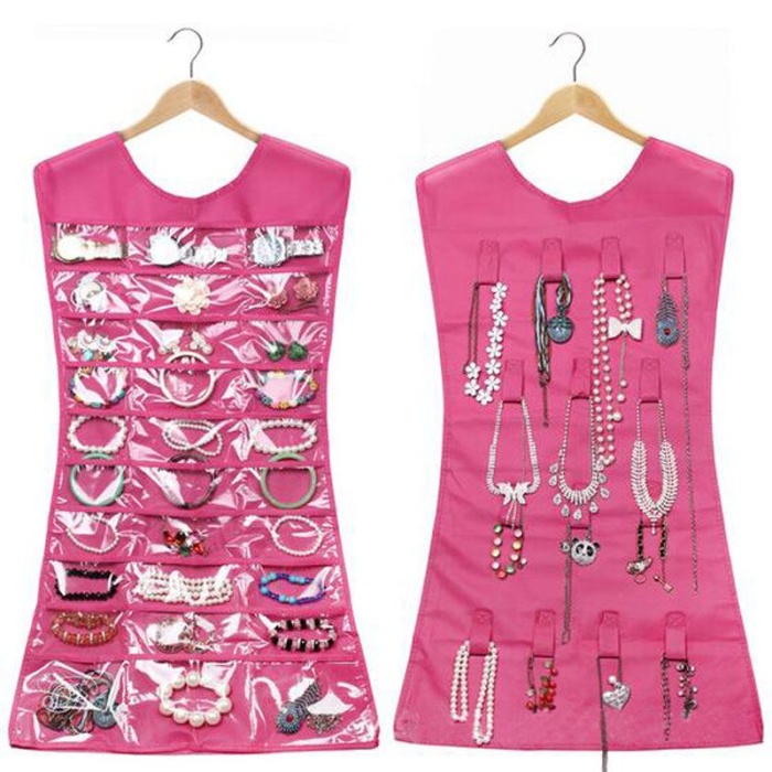 ® Elbise Şeklinde Takı Organizeri - Pembe