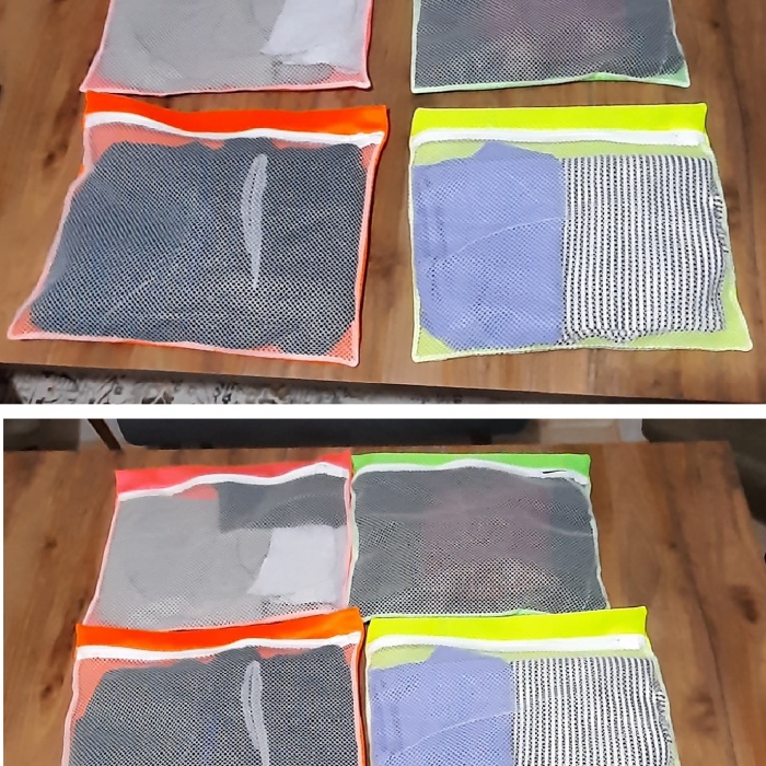 ® 4 Adet 4 Renk Bavul İçi Düzenleyici - Fermuarlı Valiz Organizeri