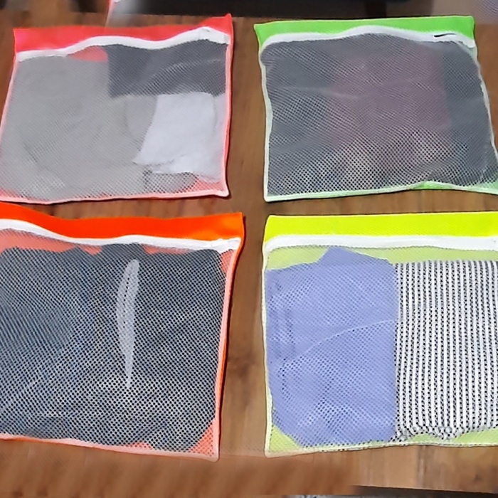 ® 4 Adet 4 Renk Bavul İçi Düzenleyici - Fermuarlı Valiz Organizeri