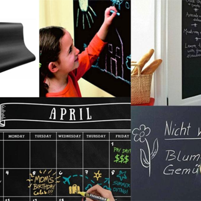 ® Yapışkanlı Kara Tahta-Yazı Tahtası: Sticker Blackboard