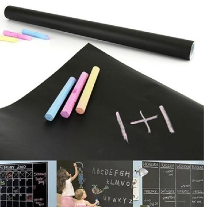 ® Yapışkanlı Kara Tahta-Yazı Tahtası: Sticker Blackboard