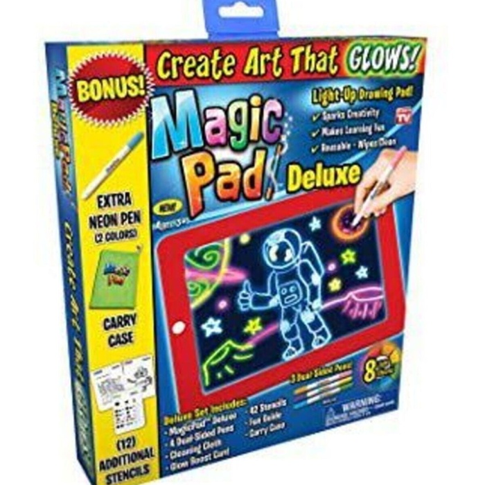 ® Magic Pad Çocuk Eğitici Sihirli Işıklı Kalemli Öğretici Pili Pad
