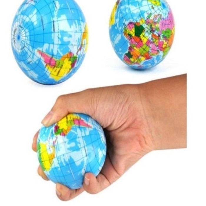 Biyomak® Stres Topu Dünya Haritalı - Orta Boy