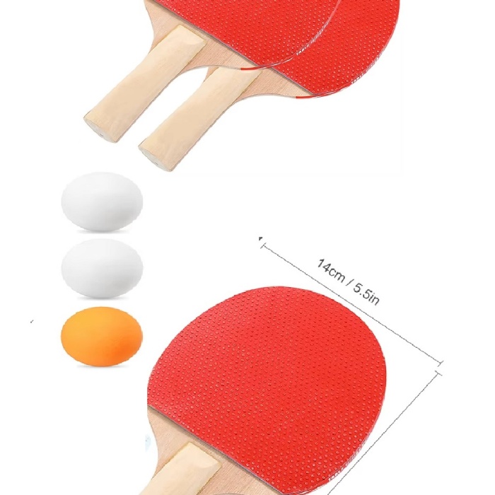 ® Ping Pong Masa Tenisi Seti Tenis Raketi Seti 2 Raket + 3 Ping Pong Topu  Spor Aksesuarları
