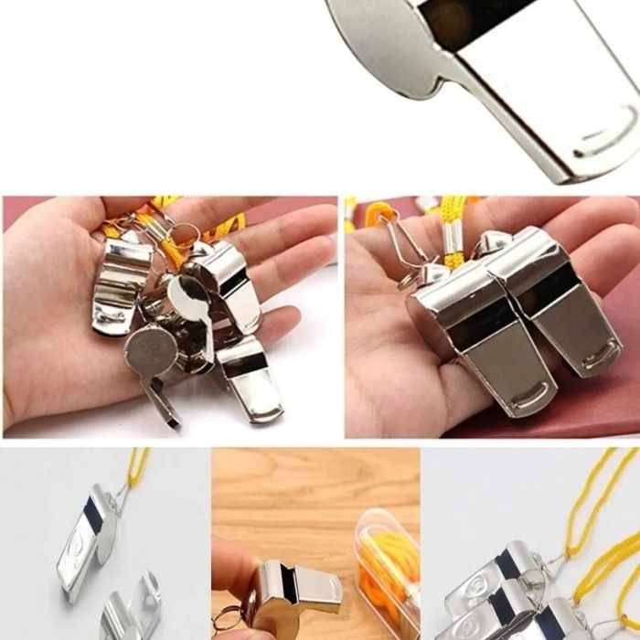 ® Metal Düdük - Hakem Düdüğü - Deprem Düdüğü - Kamp Düdüğü