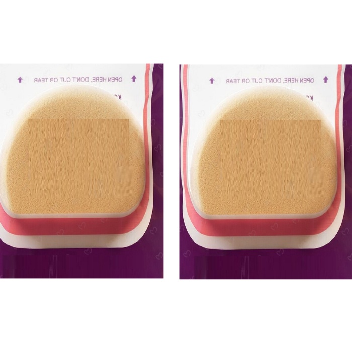 ® 2 Adet 7 Cm Yuvarlak Mucize Makyaj Süngeri Allık Pudra Krem Fondöten Süngeri