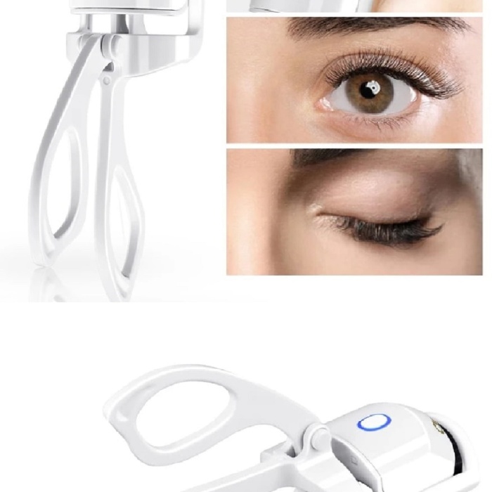 ® Silikon Uçlu Elektrikli Kirpik Kıvırıcı 2 Sıcaklık Modlu USB Şarjlı Kolay Rimel Kirpik Bigudisi