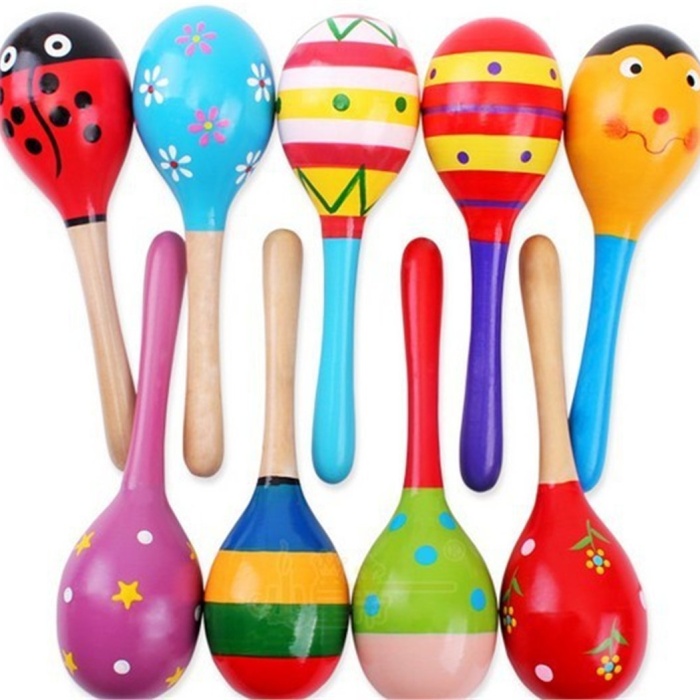 ® Renkli Ahşap Marakas