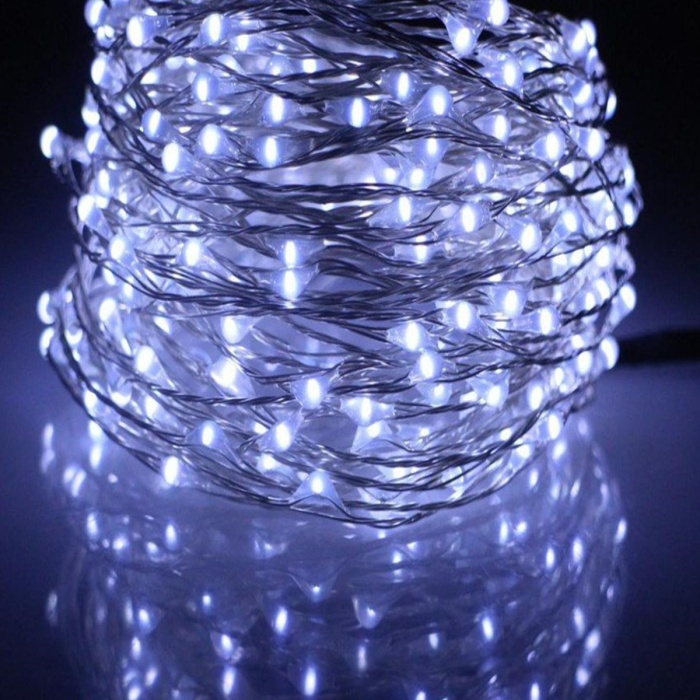 ® Peri Led Işık 5 metre BEYAZ  Dekor Lambası 50 Ledli