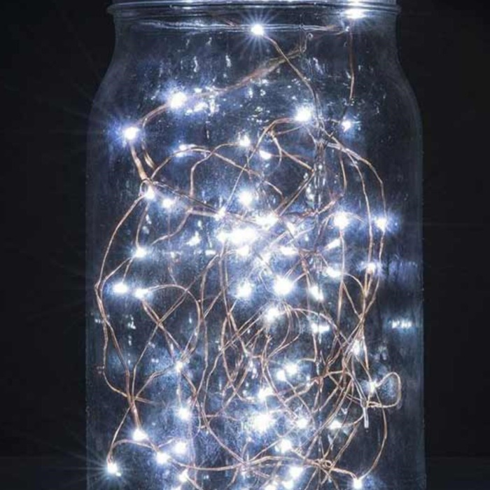 ® Peri Led Işık 5 metre BEYAZ  Dekor Lambası 50 Ledli